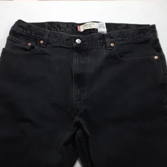 Levi's 505 regular fit jeans size 42X32 black - Picture 2 of 16